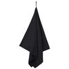 vidaXL Sports Towels 2 pcs Black 140 x 70 cm Polyester and polyamide