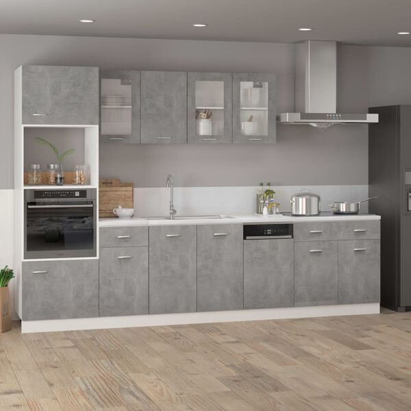 vidaXL Drawer Bottom Cabinet Concrete Grey 80x46x81.5 cm Engineered Wood