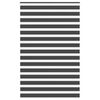vidaXL Zebra Blind Black 150x230 cm Fabric Width 145.9 cm Polyester