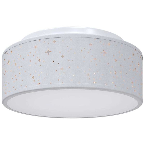 vidaXL Ceiling Lamp with Spotlights Grey 30 x 30 x 13.5 cm Fabric
