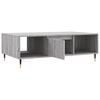 vidaXL Coffee Table Grey Sonoma 104x60x35 cm Engineered Wood