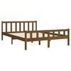 vidaXL Bed Frame without Mattress Honey Brown Solid Wood King Size