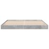 vidaXL Bed Frame without Mattress Concrete Grey 200x200 cm