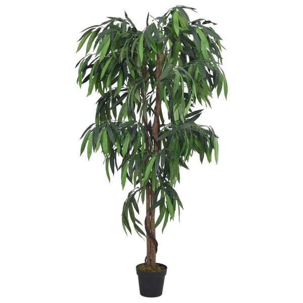 vidaXL Artificial Mango Tree 450 Leaves 120 cm Green