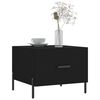 vidaXL Coffee Table Black 50x50x40 cm Engineered Wood
