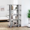 vidaXL Book Cabinet/Room Divider Grey Sonoma 100x30x160 cm