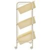 vidaXL 9-Basket Toy Storage Trolley White Plastic