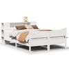 vidaXL Bed Frame without Mattress White 120x200 cm Solid Wood Pine