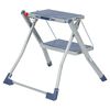 Escalo Foldable Step Stool 150 kg Metal Grey and Blue