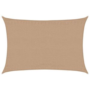 vidaXL Sunshade Sail 160 g/m&sup2; Taupe 3.5x4.5 m HDPE