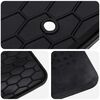 vidaXL Car Mat 3 pcs Black Rubber