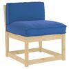 vidaXL Pallet Cushion for Backrest Royal blue 70 x 40 x 12 cm