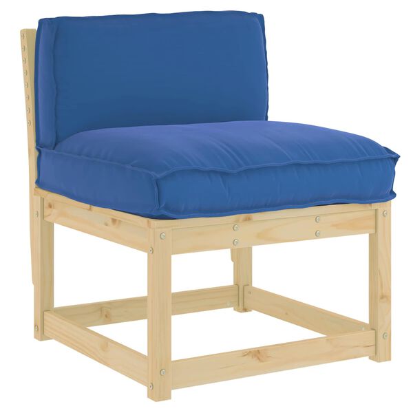 vidaXL Pallet Cushion for Backrest Royal blue 70 x 40 x 12 cm
