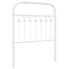 vidaXL Metal Replace Headboard White 75 cm