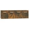 vidaXL Wall Cabinets 2 pcs Smoked Oak 60x36.5x35 cm Engineered Wood