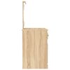 vidaXL Dressing Table with LED Sonoma Oak 90x50x132.5 cm Engineered Wood