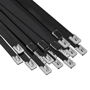 vidaXL Cable Tie 50 pcs 7.9 x 600 mm Black