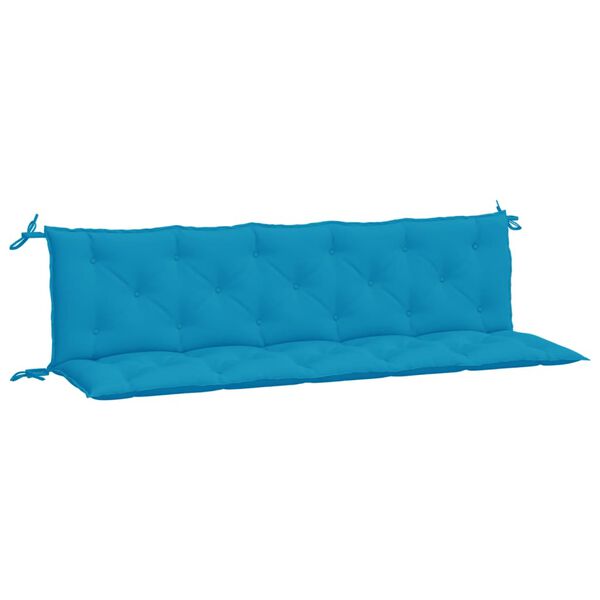 vidaXL Garden Bench Cushions 2pcs Light Blue 180x50x7cm Oxford Fabric