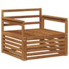 vidaXL 2 pcs Outdoor Sofa Natural