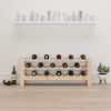 vidaXL Wine Rack 109.5x30x42 cm Solid Wood Pine
