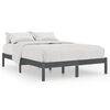 vidaXL Bed Frame | Grey | Solid pinewood | Super King | Durable | Rectangular