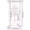 vidaXL Garden Gate Anthracite 100x200 cm Steel Tree Design