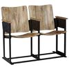 vidaXL Bench | Mango Wood | Solid mango wood, Steel | Medium | Ergonomic | Bench