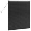 vidaXL Venetian Blinds Height Adjustable Black 130 x 120 cm Aluminium