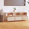 vidaXL TV Cabinet 140x37x50 cm Solid Wood Pine