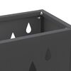 vidaXL Umbrella Stand Black 28 x 12 x 41 cm Steel