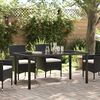vidaXL Garden Table Black 160 x 80 x 73 cm Solid Teak wood