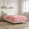 vidaXL Full Year Duvet Quilted Pink 135 x 220 cm Microfiber