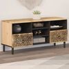 vidaXL TV Cabinet 100x33x46 cm Solid Wood Mango