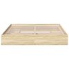 vidaXL Bed Frame with Drawers without Mattress Sonoma Oak 180x200 cm Super King