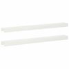 vidaXL Garden Cover Profile 2 pcs 100 x 10 x 5 cm Steel White