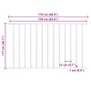 vidaXL Fence Panel Woerden Powder-coated Steel 1.7x1.17 m White