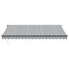 vidaXL Manual Retractable Awning Anthracite and White 450x350 cm