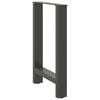 vidaXL Dining Table Legs Anthracite 2 pcs 50x(72-73) cm Steel