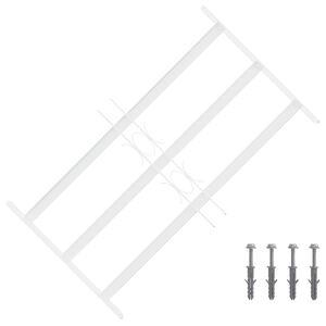 vidaXL Security Grille for Windows with 3 Crossbars 43-74 cm