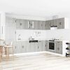 vidaXL Kitchen Cabinet with Door Kalmar 2 pcs Grey 80 x 46 x 81.5 cm