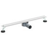 vidaXL 360&deg; Shower Drain with Slim Model Silver 70 cm