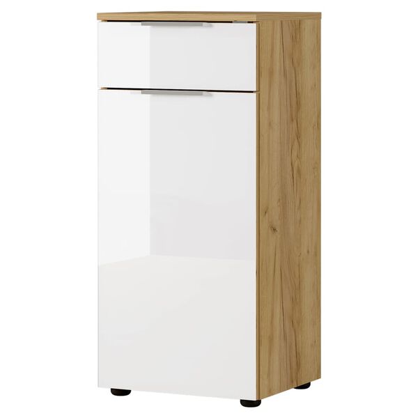 Germania Bathroom Cabinet GW-Avino 34x39x85 cm White and Navarra-oak