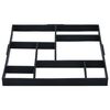 vidaXL Pavement Moulds 2 pcs 50.4x50.4x4.3 cm Plastic
