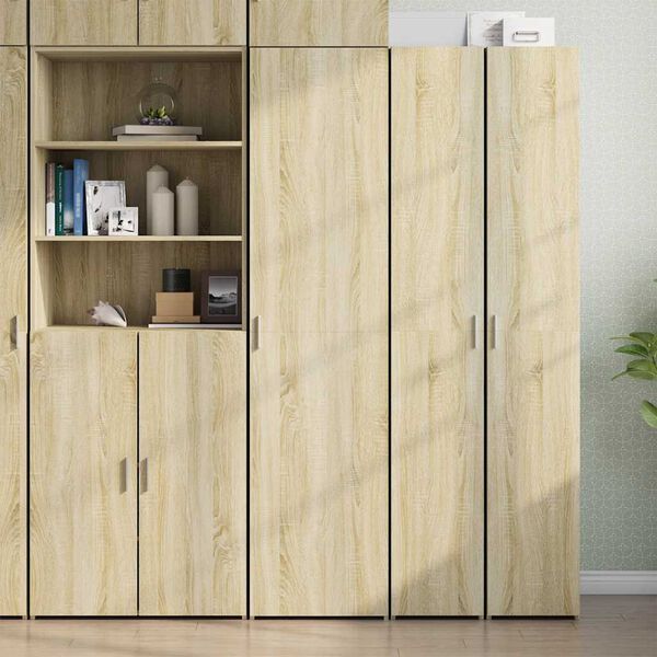 vidaXL Highboard Sonoma Oak 45x42.5x185 cm Engineered Wood
