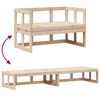vidaXL Garden Sofa Bench Extendable Solid Wood Pine