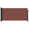vidaXL Retractable Side Awning Brown 100x300 cm