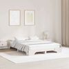 vidaXL Bed Frame White 150 x 200 cm Solid Pine Wood