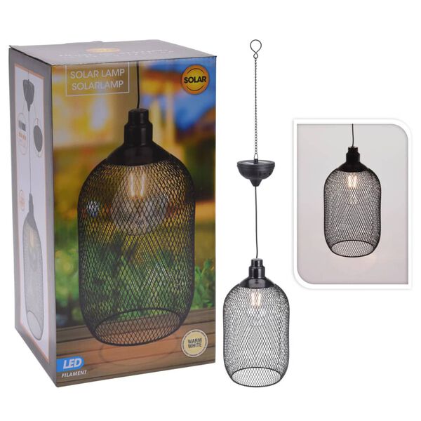 ProGarden LED Outdoor Solar Pendant Lamp Metal 15 cm