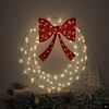 vidaXL Wreath with 60 LEDs Warm white 76 x 76 x8.5 cm Acrylic