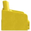 vidaXL Sofa Bed Yellow 65 x 80 x 83 cm Velvet